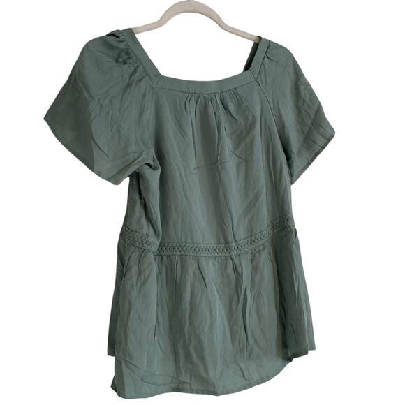 NWT Baltic Born Unity Button Down Sage Green Rayon Flowing Boho Top Size Small - Picture 15 of 16